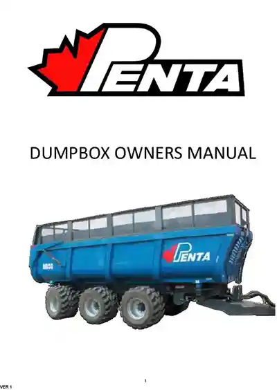 DUMPBOX OWNERS MANUAL Cover DUMPBOX OWNERS MANUAL Cover